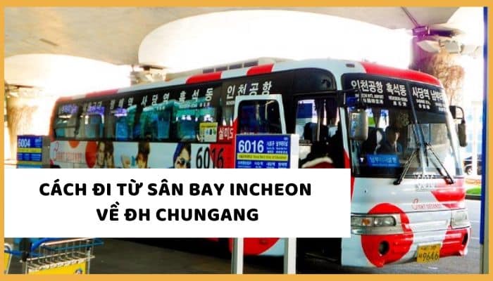 Hướng dẫn cách đi tới trường Đại học Chung-Ang từ sân bay Incheon