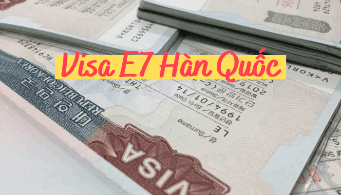 Visa E7 Hàn Quốc Là Gì? Thời Hạn Bao Lâu? Đăng ký visa E7 nhanh nhất