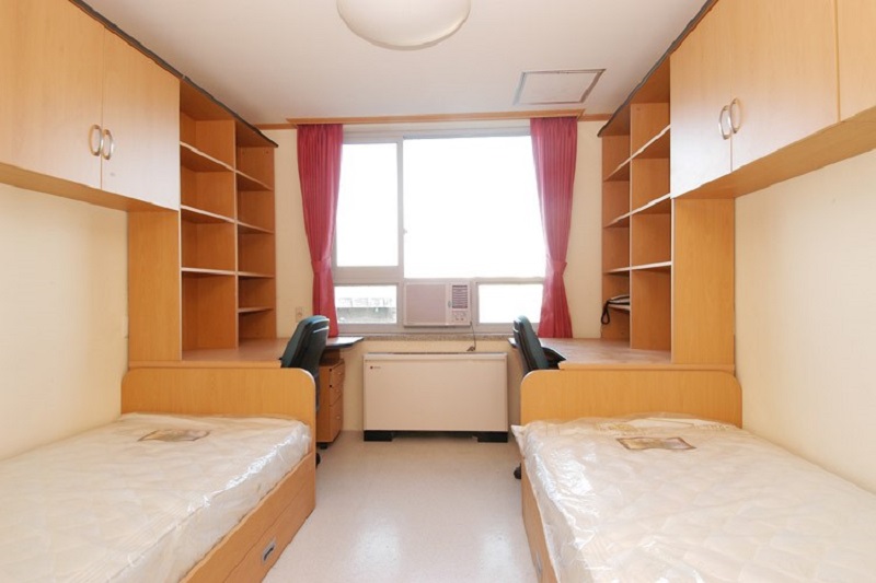 Nội thất 1 phòng đôi tại ký túc xá đại học Sejong