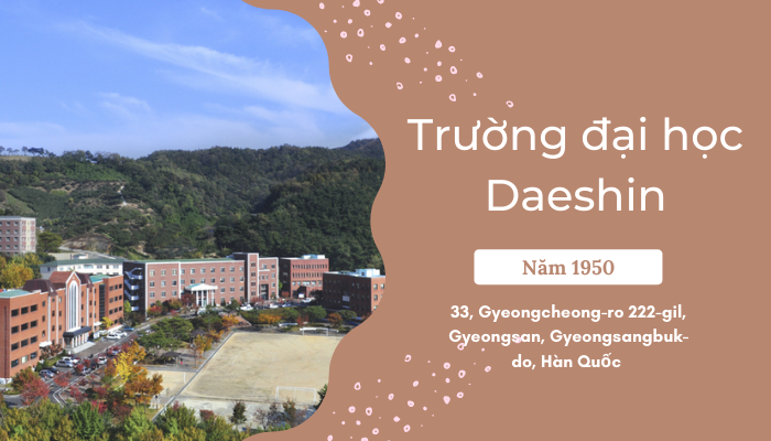 Đại học Daeshin – Cơ hội tốt để trở thành du học sinh tại Hàn Quốc
