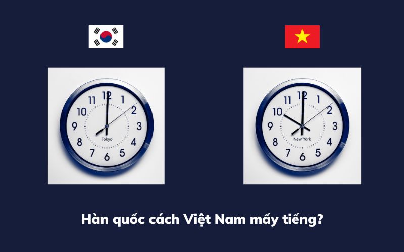 Hàn quốc cách Việt Nam mấy tiếng