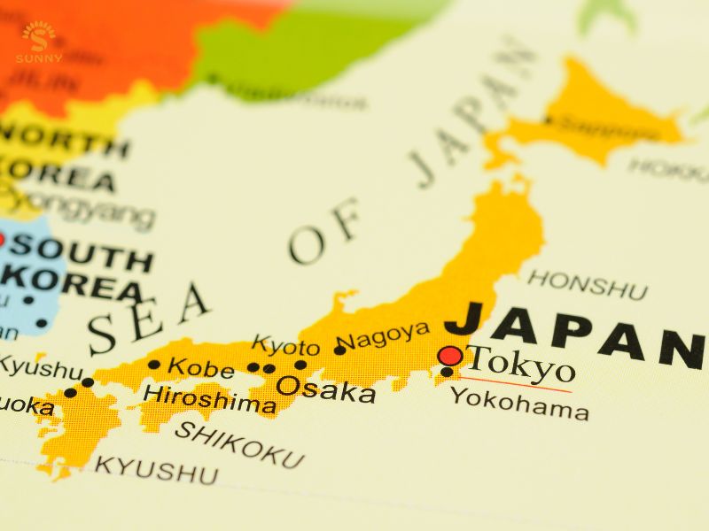 Bản Đồ Nhật Bản Và Các Tỉnh Vùng Miền Chi Tiết Nhất - Trung Tâm Du Học Sunny