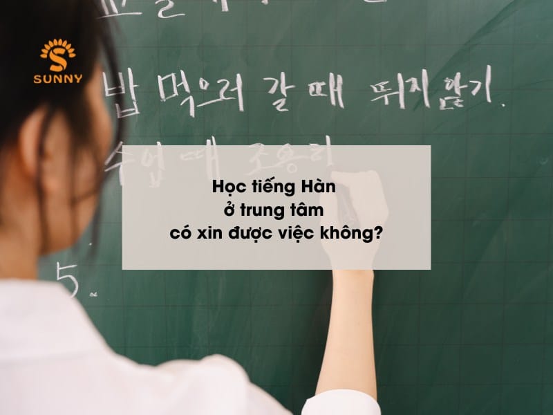 học tiếng Hàn ở trung tâm