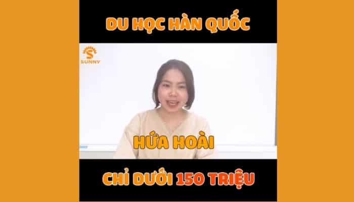 Cảm nhận học viên Sunny – du học Hàn Quốc giá rẻ
