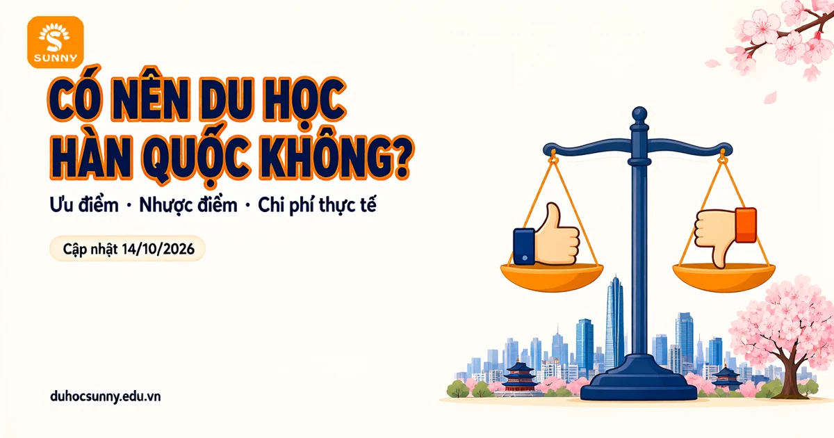 Ưu điểm và nhược điểm khi du học Hàn Quốc