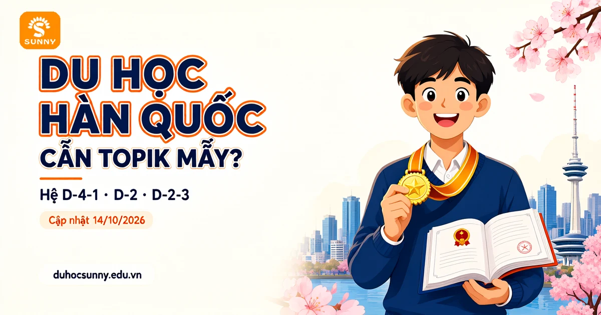 Du học Hàn Quốc cần TOPIK mấy theo từng hệ học