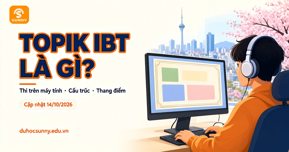 TOPIK IBT là gì: bài thi tiếng Hàn trên máy tính